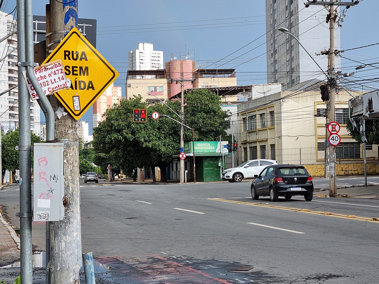Avenida Paranaíba no centro de Goiânia